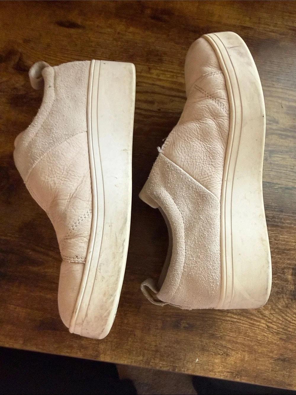 Toms Women's 8.5 Slip-On Platform Sneakers in Off-White